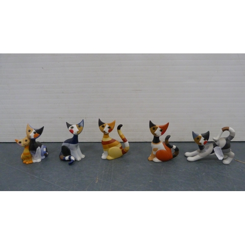 88 - Large collection of Goebel cat figures to include limited edition examples, Rosina Wachtmeister exam... 