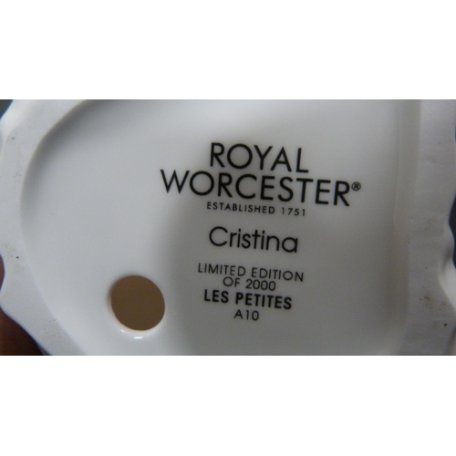 99 - Four boxed figures to include Royal Worcester 'November', Royal Worcester 'Cristina', Royal Worceste... 