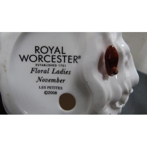 99 - Four boxed figures to include Royal Worcester 'November', Royal Worcester 'Cristina', Royal Worceste... 