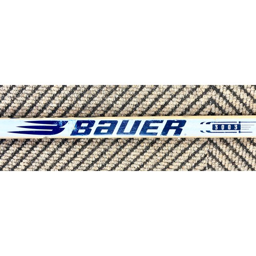 538 - Phil Crowe (Canadian), game-used Bauer hockey stick for the Ayr Scottish Eagles, (2001-2002)