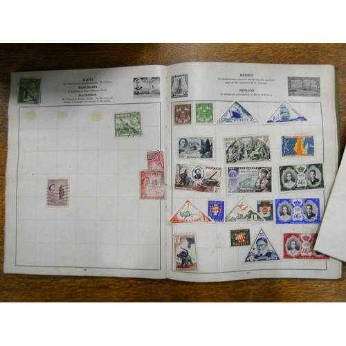 497 - Album of vintage stamps.