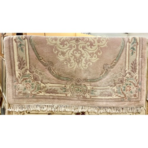 721 - Large Chinese embossed woolen rug