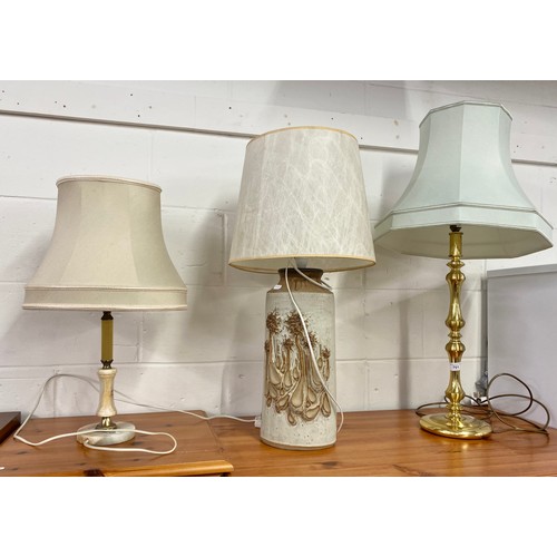 701 - Three decorative table lamps