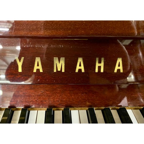 598 - Yamaha model U1 mahogany upright piano with stool