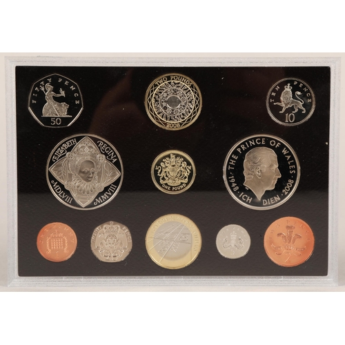 108 - 2008 Royal Mint proof coin set boxed in presentation case