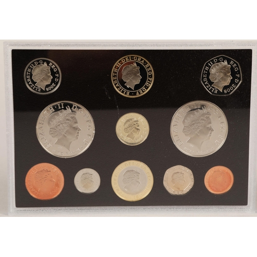 108 - 2008 Royal Mint proof coin set boxed in presentation case