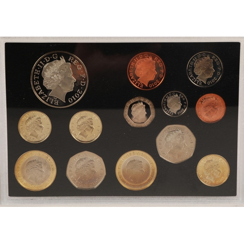 109 - 2010 Royal Mint proof coin set boxed in presentation case