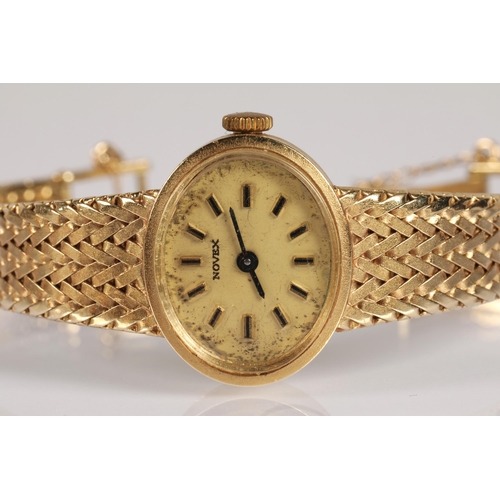 130 - 14ct gold Novex ladies wristwatch, 33.5g