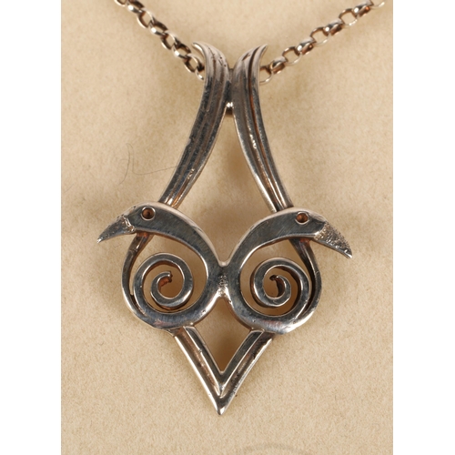 140 - Ola M Gorie silver necklace, 4.3g