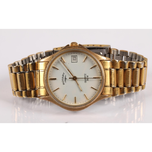 148 - Wristwatches to include mixed carat gold, diamond set platinum, Omega, Rotary, etc