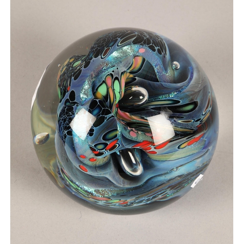 43 - Large art glass paperweight, approx. 13cm h.