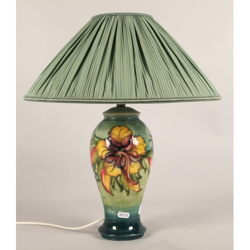 48 - Moorcroft pottery table lamp, 37cm (excluding shade)