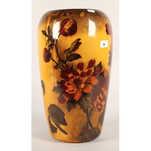 49 - George Jones 'Madras ware' large floor vase, 45cm h.