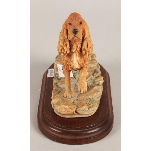 387 - Border fine arts dog with stand