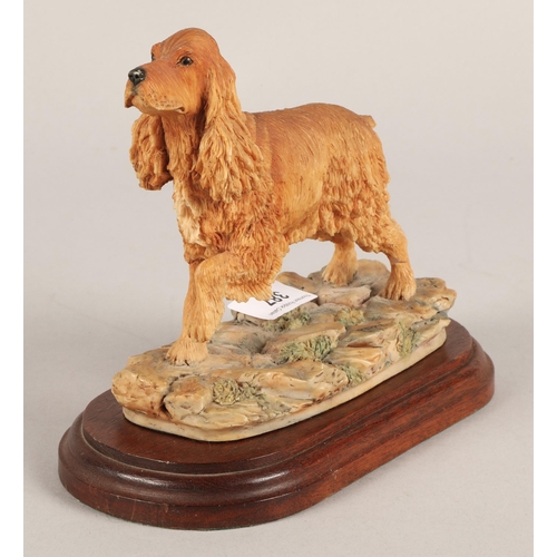 387 - Border fine arts dog with stand