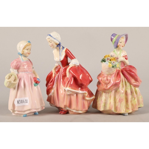 388 - Three Royal Daulton, Goodie, Sissie and Tinkle bell figures