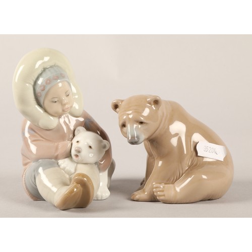 326 - Seven Lladro polar bear figurines (7)