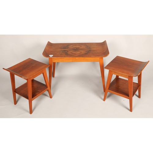 657 - Mid-century walnut nest of tables