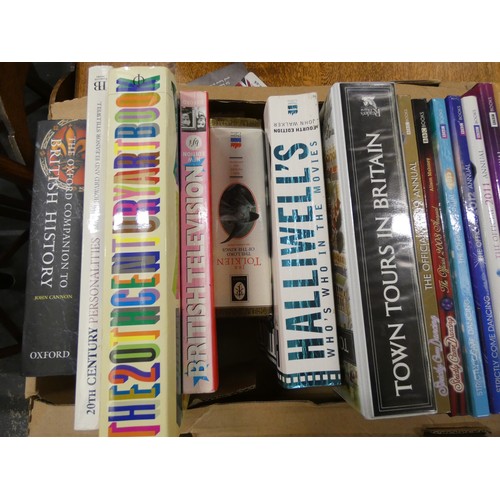 499 - Large box of TV related books.