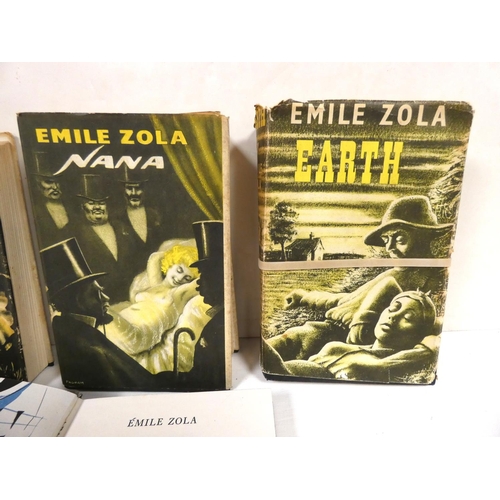 198 - ZOLA EMILE.  6 various vols. incl. Savage Paris, 1955; The Beast in Man, 1956 & Nana, ... 