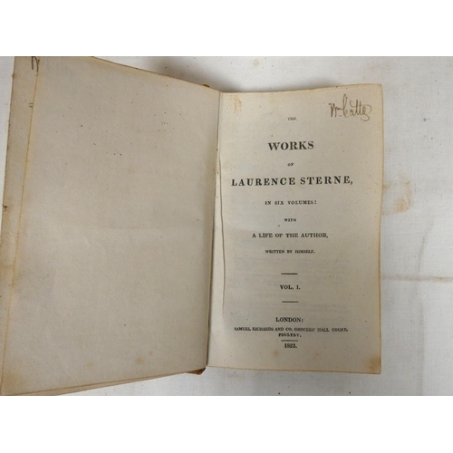 226 - STERNE LAURENCE.  The Works ... With A Life of the Author. 6 vols. Small 12mo. Diced calf, a nice se... 