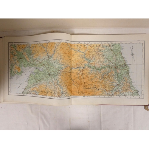 227 - Ordnance Survey.  Atlas of Scotland. Linen backed double page & fldg. maps. Oblong quarto. Orig.... 