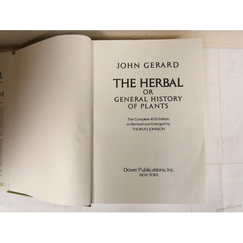 232 - GERARD JOHN.  The Herbal. Facsimile ed. in green cloth & d.w. Illus. New York, 1975.... 