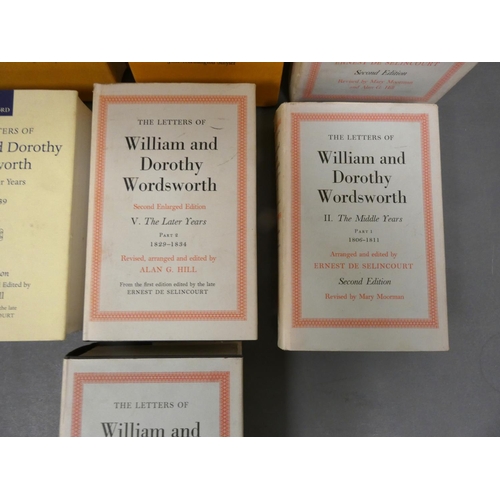 245 - WORDSWORTH WILLIAM & DOROTHY.  The Letters. 6 vols. Orig. blue cloth in d.w's.; also The Prose W... 