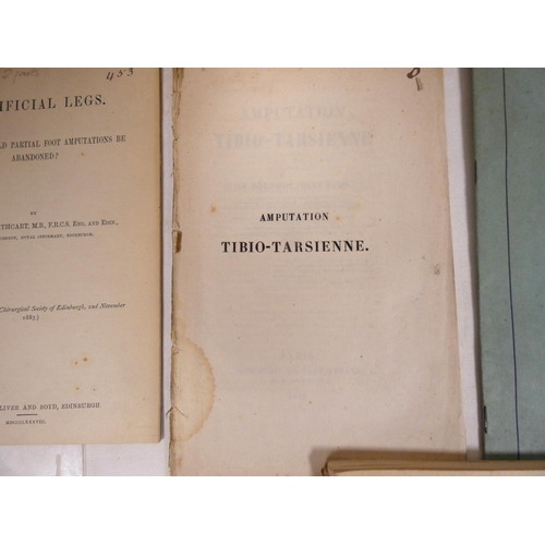 254 - Medical Interest.  4 pamphlets & offprints re. amputations, etc., & a catalogue fo... 