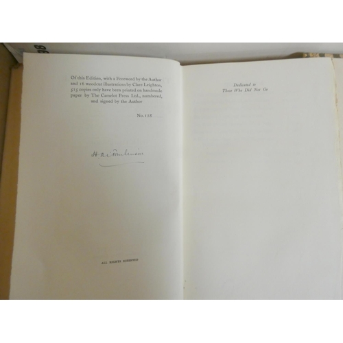 264 - HARDY THOMAS.  The Return of the Native. Ltd. ed. 1500, signed by the illustrator, Clare Leighton. W... 