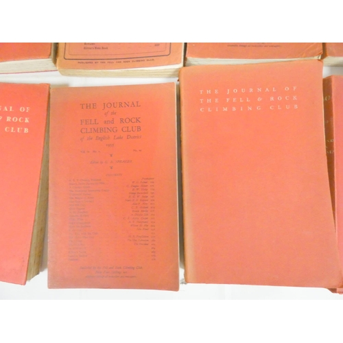 275 - FELL & ROCK CLIMBING CLUB.  Journals for 1914, 1920, 1921, 1925, 1926, 1928, 1929, 193... 