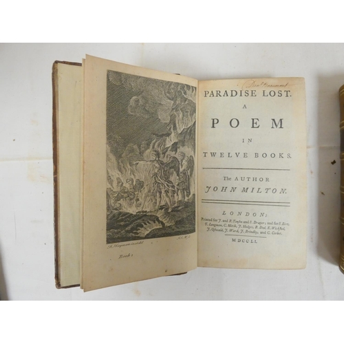 281 - MILTON JOHN.  Paradise Lost. Eng. frontis & plates by Hayman (12 as called for but no ... 