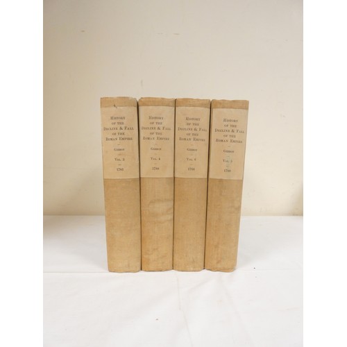 277 - GIBBON EDWARD.  The History of the Decline & Fall of the Roman Empire. Vols. 3, 4, 5 & 6 onl... 