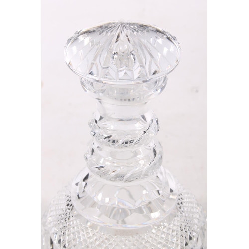 62 - Musical cut-glass decanter.