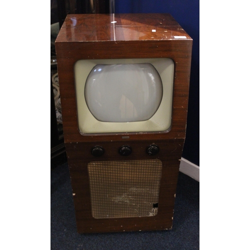 738 - Cossor vintage wooden framed stand alone television, A.C. Cossor Ltd of London, model 924.