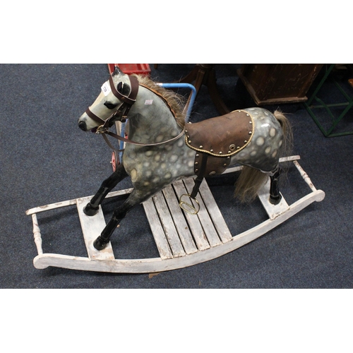 739 - Vintage style painted rocking horse.