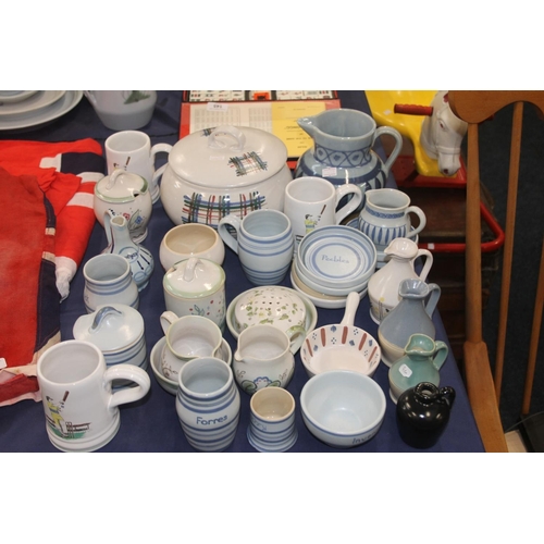122 - Buchan Art Pottery jugs, tureens, etc.