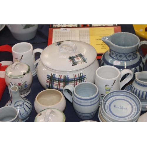 122 - Buchan Art Pottery jugs, tureens, etc.