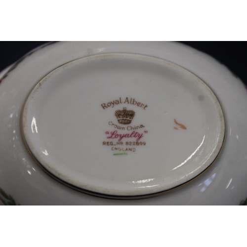 130 - Royal Albert Loyalty part teaset.