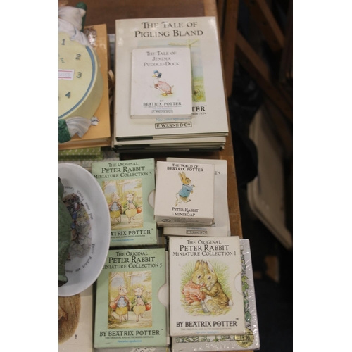 133 - Peter Rabbit items to include clocks, cards, etc.