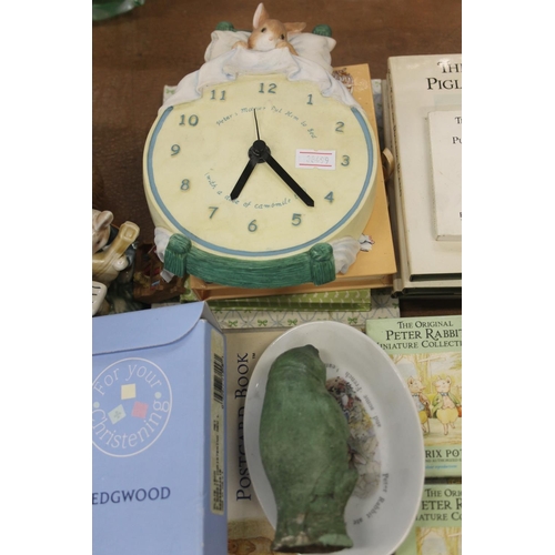 133 - Peter Rabbit items to include clocks, cards, etc.