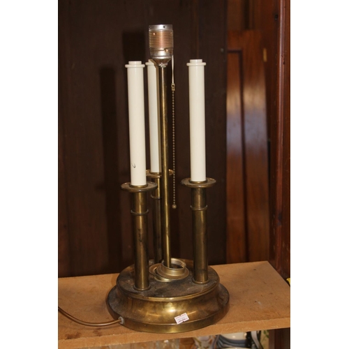 149 - Modern triple stem table lamp.