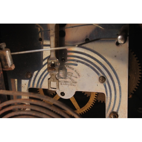 151 - Oak cased Art Deco mantle clock.