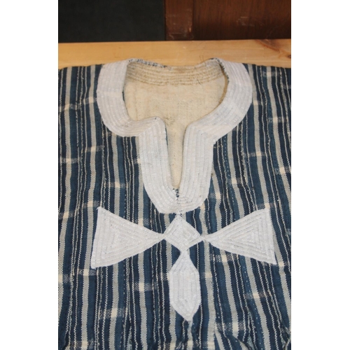 171 - Medieval style large jacket, a quilt cover etc.