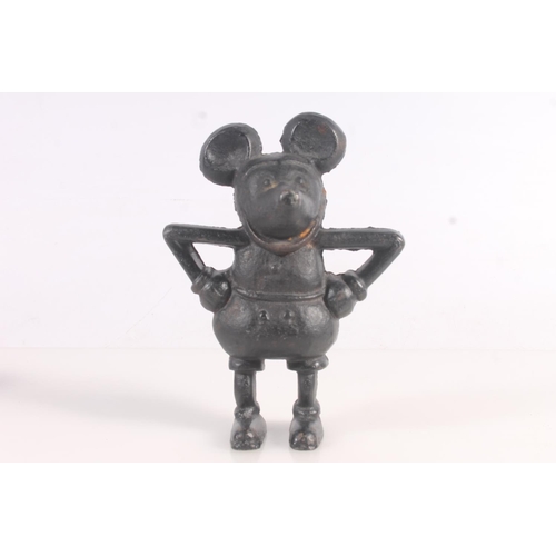 191 - Mickey Mouse cast iron money bank, H20cm.