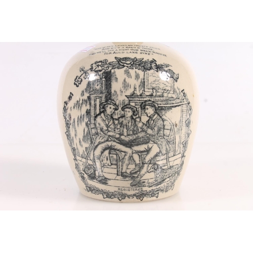 200 - W. Kennedy and Sons of Glasgow stoneware 'Auld Lang Syne' flagon, H22cm.