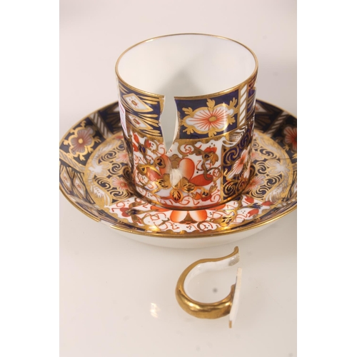 202 - Six Royal Crown Derby Imari 2451 pattern coffee cups and saucers.