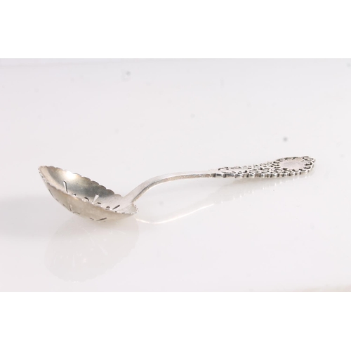 221 - Geo. V silver sifting spoon, Harrison Bros. Sheffield 1929, L17cm.