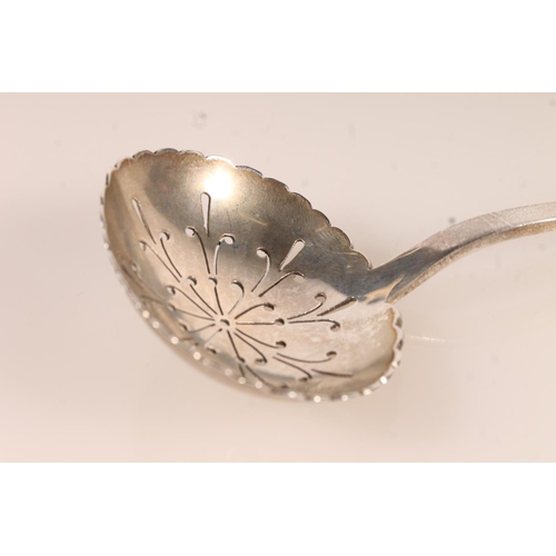 221 - Geo. V silver sifting spoon, Harrison Bros. Sheffield 1929, L17cm.