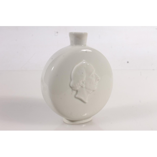 237 - Royal Copenhagen flask, two small dishes and a Bing and Grondahl dish (4)